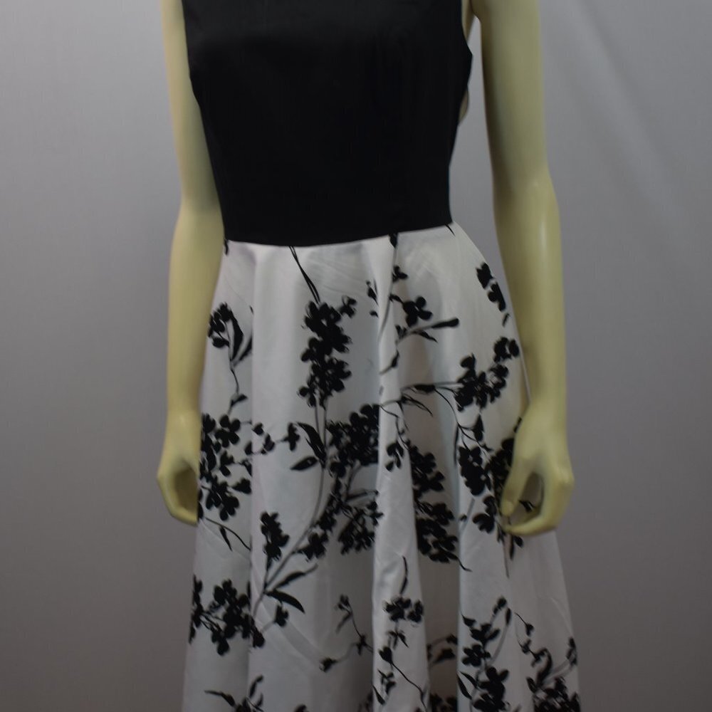 GRACE KARIN BLACK & WHITE‎ FIT AND FLARE DRESS XL - Picture 2 of 7